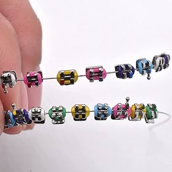【コスプレ用】矯正ブラケット Amazon.co.jp: MIBICIRI 1パック 一時的な歯の装飾 金属ワイヤー
